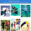 DIVE&SAIL 1.5mm Thick Warm Diving Pants Split Snorkeling Pants Sailing Surfing Winter Swimming Trunks for Women, Size: S(Red)