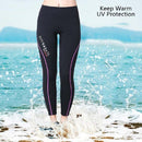 DIVE&SAIL 1.5mm Thick Warm Diving Pants Split Snorkeling Pants Sailing Surfing Winter Swimming Trunks for Women, Size: M(Purple)
