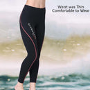 DIVE&SAIL 1.5mm Thick Warm Diving Pants Split Snorkeling Pants Sailing Surfing Winter Swimming Trunks for Women, Size: M(Red)