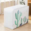 4 PCS Dust-proof and Moisture-proof Quilt Storage Bag Household Clothing Luggage Moving Packing Storage Bag(Cactus)