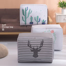 4 PCS Dust-proof and Moisture-proof Quilt Storage Bag Household Clothing Luggage Moving Packing Storage Bag(Cactus)