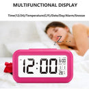 Temperature Type Lazy Snooze Alarm Mute Backlit Electronic Clock(White)