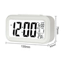 Temperature Type Lazy Snooze Alarm Mute Backlit Electronic Clock(Rose Red)