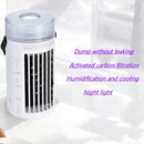 CF-002TR Mini Air Cooler Mini Air Conditioning Fan Portable Double Atomizing Tablet Humidifier