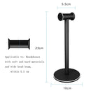 Head-mounted Metal Earphone Holder Internet Cafe Desktop Display Stand(Silver Gray)