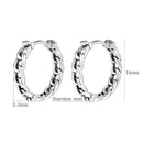 1 Pair OPK 599 Men Titanium Steel Chain Earrings Personality Earrings