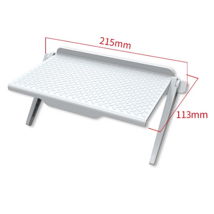 2 PCS Creative Multi-functional Storage Rack Computer Monitor Holder, Size:S(White)