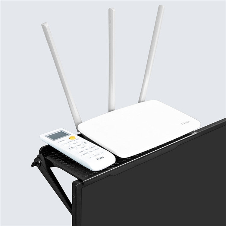 2 PCS Creative Multi-functional Storage Rack Computer Monitor Holder, Size:S(White)