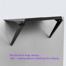 2 PCS Creative Multi-functional Storage Rack Computer Monitor Holder, Size:S(Black)