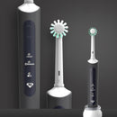 Wireless Rechargeable Waterproof Electric Toothbrush Rotary Brush Head(Black)