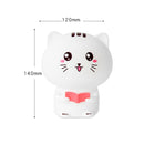 Creative Cute Cat Silicone Night Light Touch Control USB Charging Bedroom Bedside Desk Lamp with Recording+Remote Control(Blue)