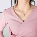 OPK 1646 Crystal Fishtail Pendant Clavicle Chain Ladies Necklace
