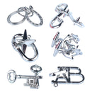 6 PCS / Set Magic Lock Zinc Alloy Brain Developing Puzzles Lock Toys