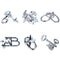 6 PCS / Set Magic Lock Zinc Alloy Brain Developing Puzzles Lock Toys