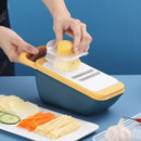 Kitchen Multifunctional Vegetable Cutter Household Grater Slicer(Navy Blue)