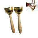 1 Pair Imitation Copper Handle Touch Clock Orff Musical Instrument, Size:M (Diameter 45mm)