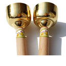1 Pair Imitation Copper Handle Touch Clock Orff Musical Instrument, Size:L (Diameter 55mm )