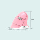 DELUX M618Mini Colorful Wireless Luminous Vertical Mouse Bluetooth Rechargeable Vertical Mouse(Color white)