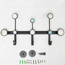 Creative Hook Clothes Coat Hook Bathroom Wall Metal Coat Hook, Style:5 Hooks, Color:Gold