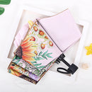 Sunflower Vinyl Sunscreen Double-layer Sunshade UV Umbrella Folding Rain and Sun Dual-purpose Umbrella(Sky Blue)