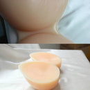 Cross-dressing Prosthetic Breast Conjoined Silicone Fake Breasts for Men Disguised as Women Breasts Fake Breasts, Size:1200g, Style:Transparent Shoulder Strap Non-stick(Complexion)