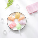 3 PCS Homemade Handmade DIY Cartoon Fruit with Lid Silicone Ice Cream Mold Making Ice Tray, Style:Dinosaur World(Pink)