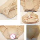 CD Pseudo-girl Underwear Male Disguise Women Hidden Lower Body Pants Cross-dress Underwear, Size:M(Black)