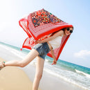 Summer Cotton and Linen Ethnic Travel Silk Scarf Sunscreen Big Shawl Ladies Beach Towel, Size:180 x 100cm(Plaid Flowers)