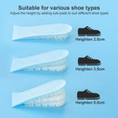 10 Pairs JF101 Invisible Transparent Silicone Heightening Pad Heel Heightening Insole Shock Absorption Half Pad, Specification:One Layer(Black)