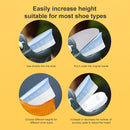10 Pairs JF101 Invisible Transparent Silicone Heightening Pad Heel Heightening Insole Shock Absorption Half Pad, Specification:One Layer(Black)