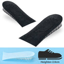 10 Pairs JF101 Invisible Transparent Silicone Heightening Pad Heel Heightening Insole Shock Absorption Half Pad, Specification:One Layer(Black)