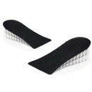 10 Pairs JF101 Invisible Transparent Silicone Heightening Pad Heel Heightening Insole Shock Absorption Half Pad, Specification:One Layer(Black)