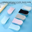 10 Pairs JF101 Invisible Transparent Silicone Heightening Pad Heel Heightening Insole Shock Absorption Half Pad, Specification:One Layer(Black)