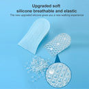 10 Pairs JF101 Invisible Transparent Silicone Heightening Pad Heel Heightening Insole Shock Absorption Half Pad, Specification:One Layer(Black)