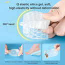 10 Pairs JF101 Invisible Transparent Silicone Heightening Pad Heel Heightening Insole Shock Absorption Half Pad, Specification:One Layer(Black)
