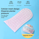 10 Pairs JF101 Invisible Transparent Silicone Heightening Pad Heel Heightening Insole Shock Absorption Half Pad, Specification:One Layer(Black)