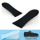10 Pairs JF101 Invisible Transparent Silicone Heightening Pad Heel Heightening Insole Shock Absorption Half Pad, Specification:Three Layer(Black)