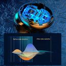 F9-10 IPX7 Waterproof Bluetooth Earphone with Magnetic Charging Compartment & Three LED Digital Display(Black )