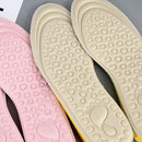 2 Pairs Massage Inner Heightening Insoles Men and Women EVA Breathable Sports Heightening Shoes Full Pad, Size: 35-36(Beige 1.5cm)