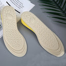 2 Pairs Massage Inner Heightening Insoles Men and Women EVA Breathable Sports Heightening Shoes Full Pad, Size: 35-36(Beige 3.5cm)