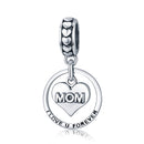 Mothers Day Gift S925 Sterling Silver Tribute To Mothers Love Beads DIY Bracelet Accessories, Style:Bead