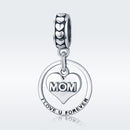 Mothers Day Gift S925 Sterling Silver Tribute To Mothers Love Beads DIY Bracelet Accessories, Style:Bead