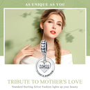 Mothers Day Gift S925 Sterling Silver Tribute To Mothers Love Beads DIY Bracelet Accessories, Style:Bead