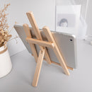 4 PCS Wooden Desktop Mobile Phone Ipad Stand Flat Folding Mini Easel, Colour: Large