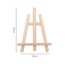 4 PCS Wooden Desktop Mobile Phone Ipad Stand Flat Folding Mini Easel, Colour: Large