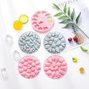 10 PCS Round Cartoon Soft Candy Jelly Steamable Silicone Mold Ice Cream Chocolate Dripping Mold, Style:Dinosaur World(Blue)