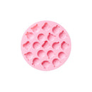 10 PCS Round Cartoon Soft Candy Jelly Steamable Silicone Mold Ice Cream Chocolate Dripping Mold, Style:Bunny Bear(Pink)