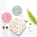 10 PCS Round Cartoon Soft Candy Jelly Steamable Silicone Mold Ice Cream Chocolate Dripping Mold, Style:Bunny Bear(Blue)