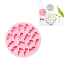 10 PCS Round Cartoon Soft Candy Jelly Steamable Silicone Mold Ice Cream Chocolate Dripping Mold, Style:Car(Pink)