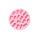 10 PCS Round Cartoon Soft Candy Jelly Steamable Silicone Mold Ice Cream Chocolate Dripping Mold, Style:Car(Pink)
